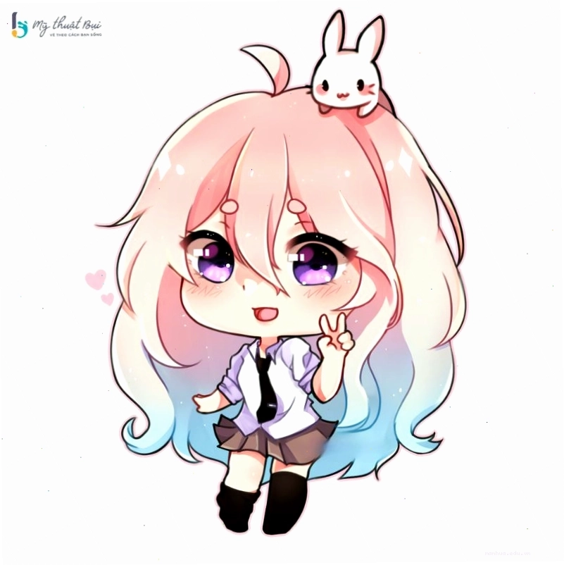 Hình ảnh chibi nữ dễ thương làm ảnh đại diện