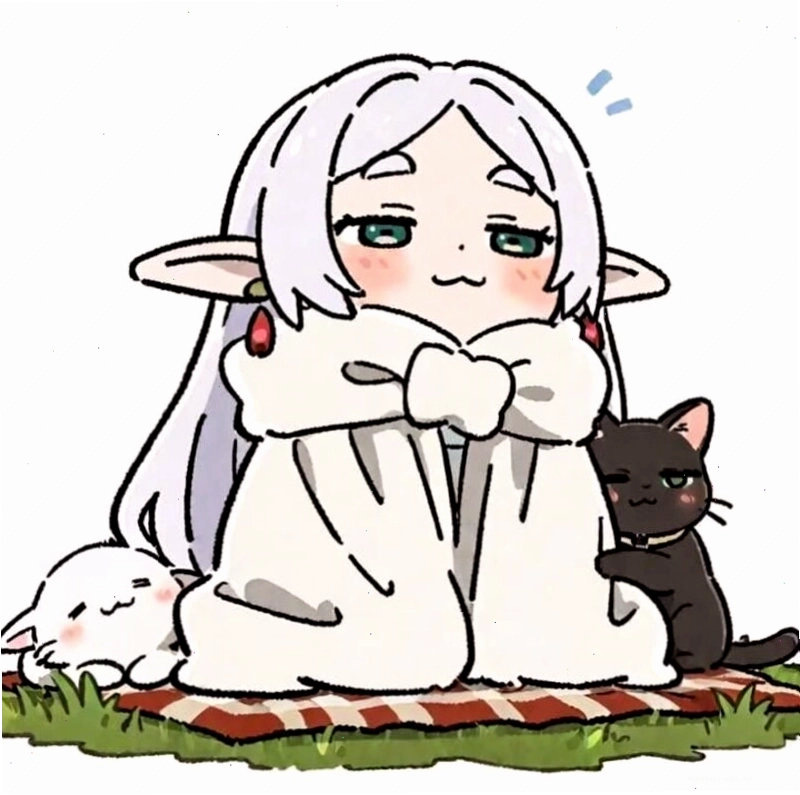 Hình ảnh chibi nữ với trang phục và phụ kiện màu xanh dương
