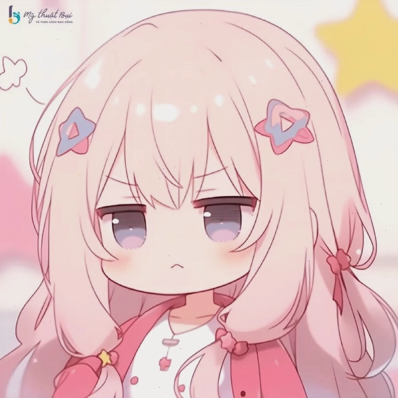 Hình ảnh cô gái chibi nữ đang đọc sách