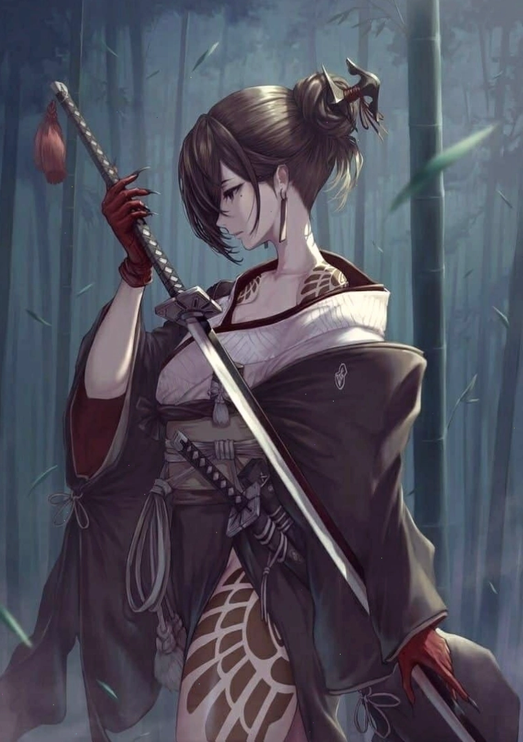 Hình ảnh cô gái sát thủ anime lạnh lùng