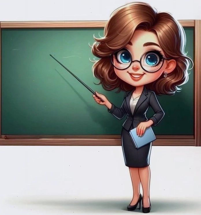 Hình ảnh cô giáo và học sinh chibi