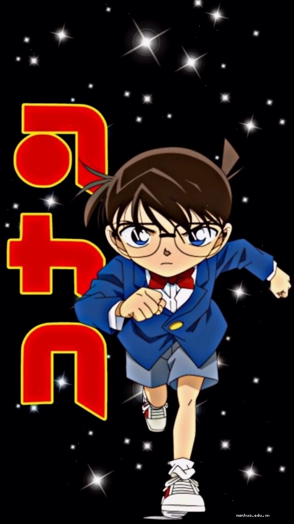 Hình ảnh Conan hành động mạnh mẽ phong cách anime ngầu