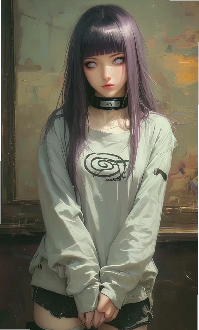Hình ảnh Hinata Hyuga ngầu với đôi mắt Byakugan