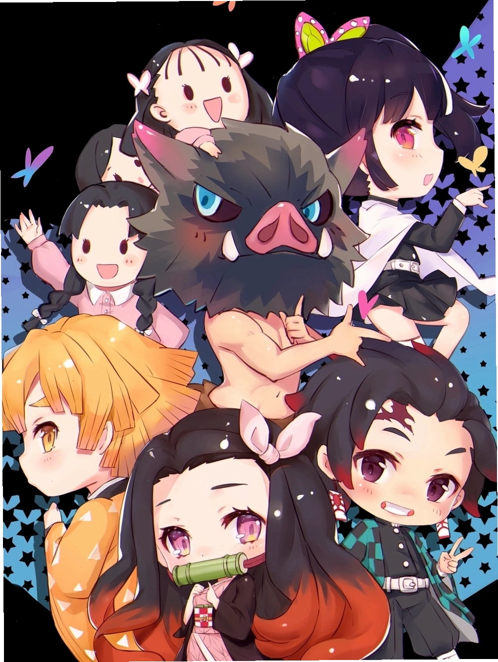 Hình ảnh Inosuke Hashibira anime dễ thương