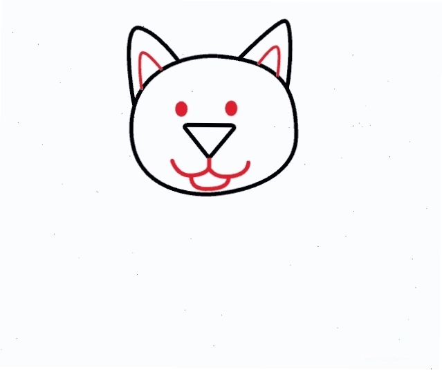 Hình ảnh mèo anime chăm chú nhìn