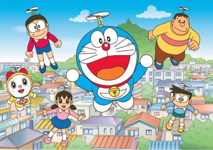 Hình ảnh minh họa Doraemon, chú mèo máy nổi tiếng