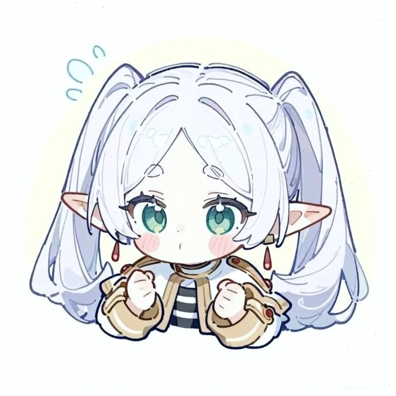Hình ảnh minh họa nhân vật chibi nữ với đôi mắt to tròn