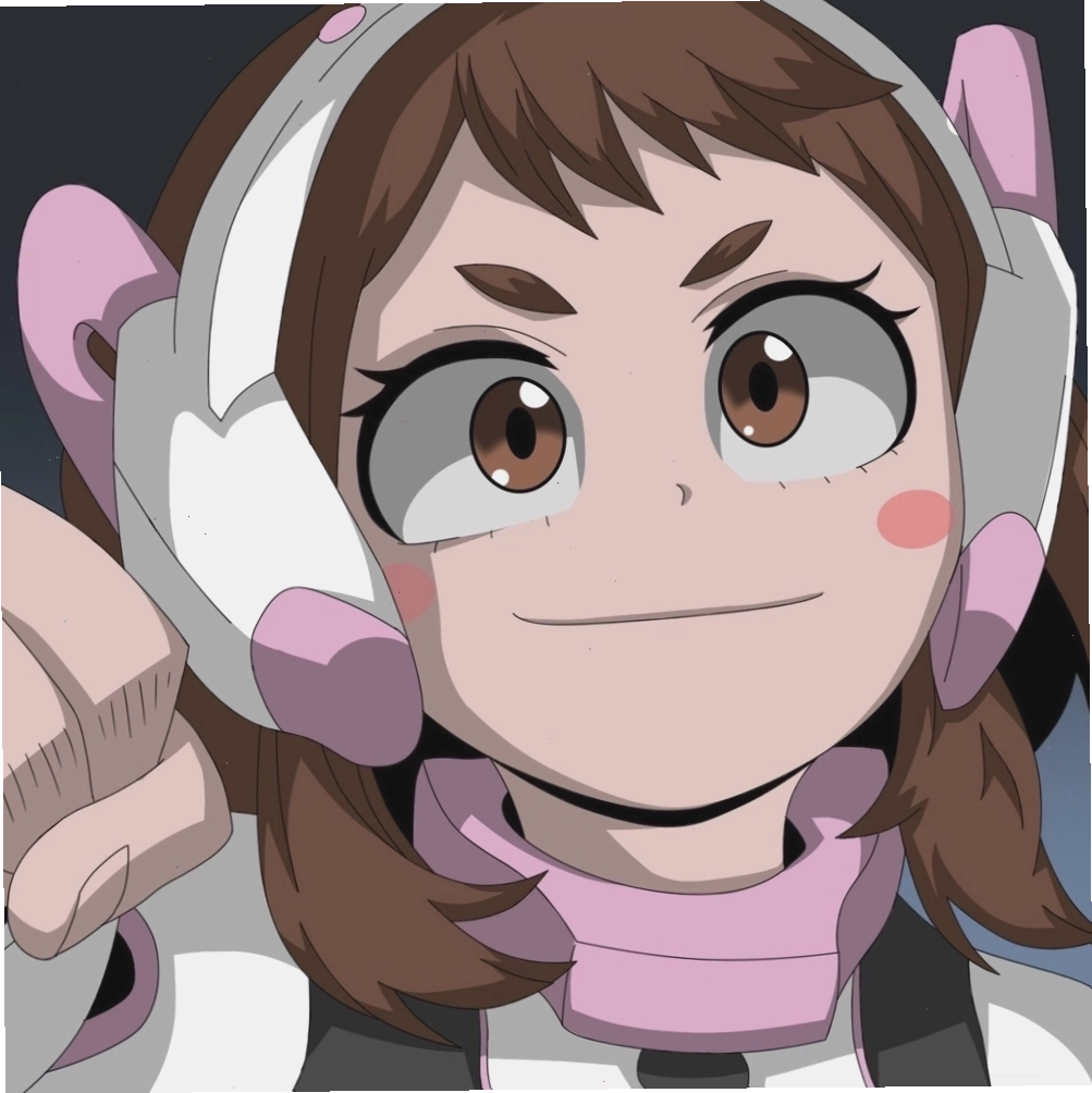 Hình ảnh Ochaco Uraraka đẹp mắt theo phong cách anime