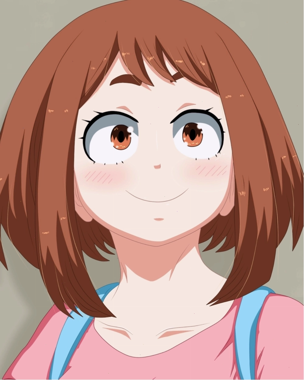 Hình ảnh Ochaco Uraraka trong My Hero Academia được fan vẽ