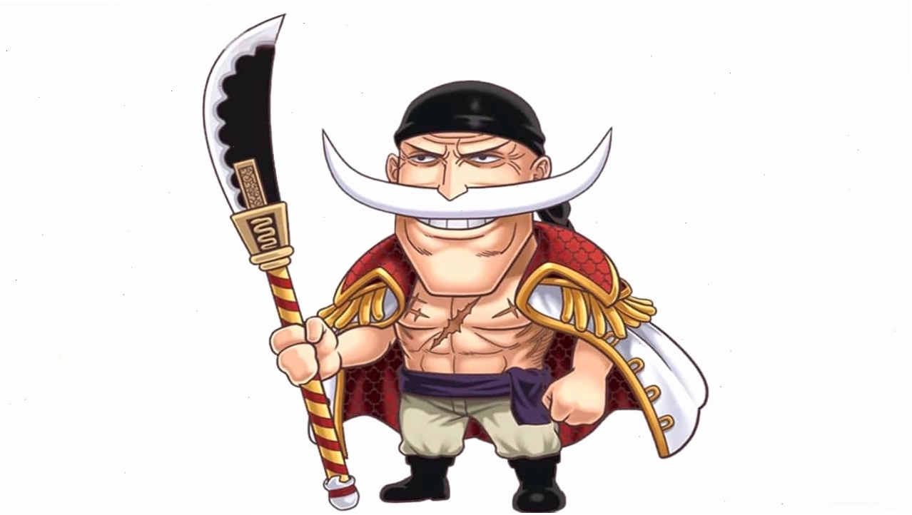Hình ảnh Râu Trắng phiên bản chibi dễ thương, thể hiện khía cạnh khác của nhân vật