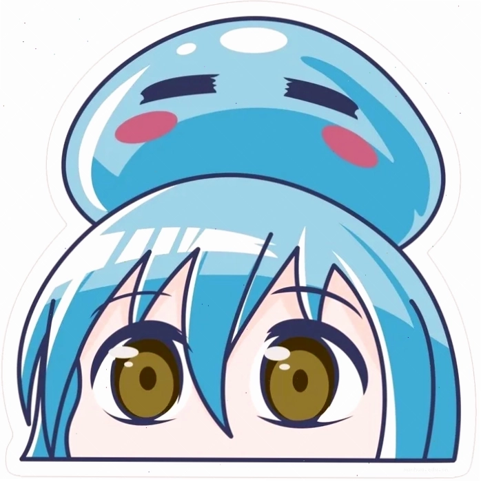 Hình ảnh Rimuru Tempest phiên bản chibi đáng yêu