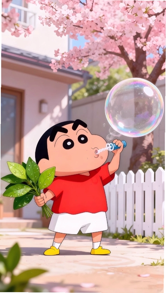 Hình ảnh Shin Cậu Bé Bút Chì đang vui đùa