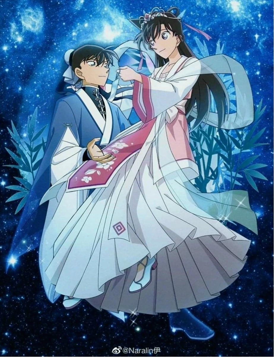 Hình ảnh Shinichi và Ran kết hôn