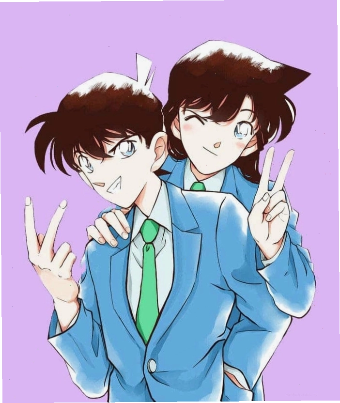 Hình ảnh Shinichi và Ran ngộ nghĩnh và đáng yêu