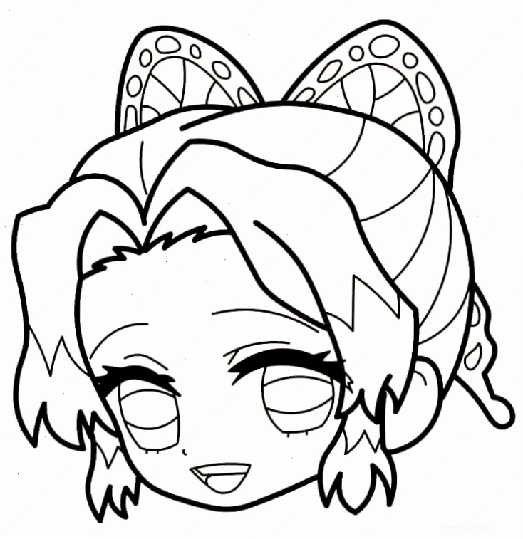 Hình ảnh Shinobu Kocho chibi đang vui đùa