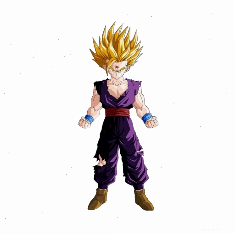 Hình ảnh Son Gohan với biểu cảm quyết tâm cao độ