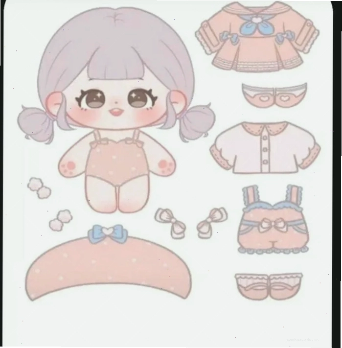 Hình búp bê chibi dễ thương