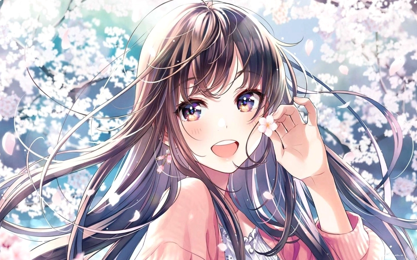 Hình nền anime cute đáng yêu với tông màu pastel