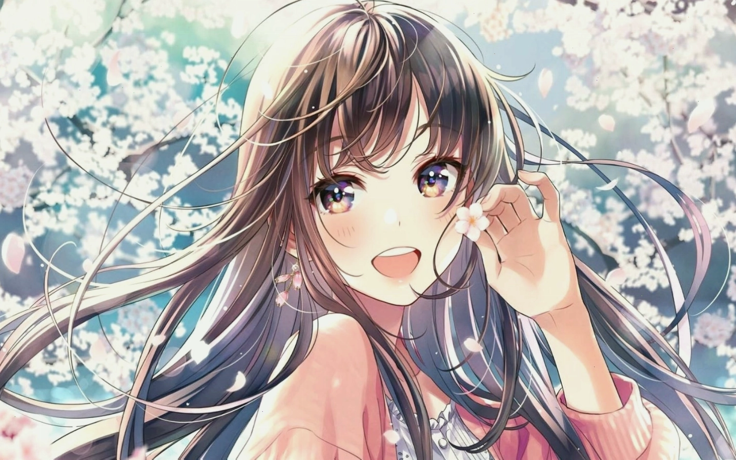 Hình nền anime cute đáng yêu với tông màu pastel