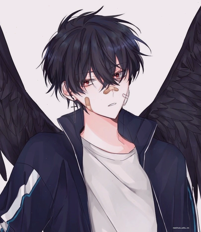 Hình nền anime nam với nụ cười nửa miệng đầy bí ẩn