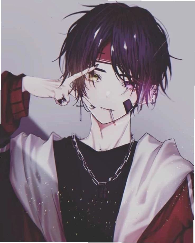 Hình nền anime nam với vẻ ngoài trầm tư và cuốn hút