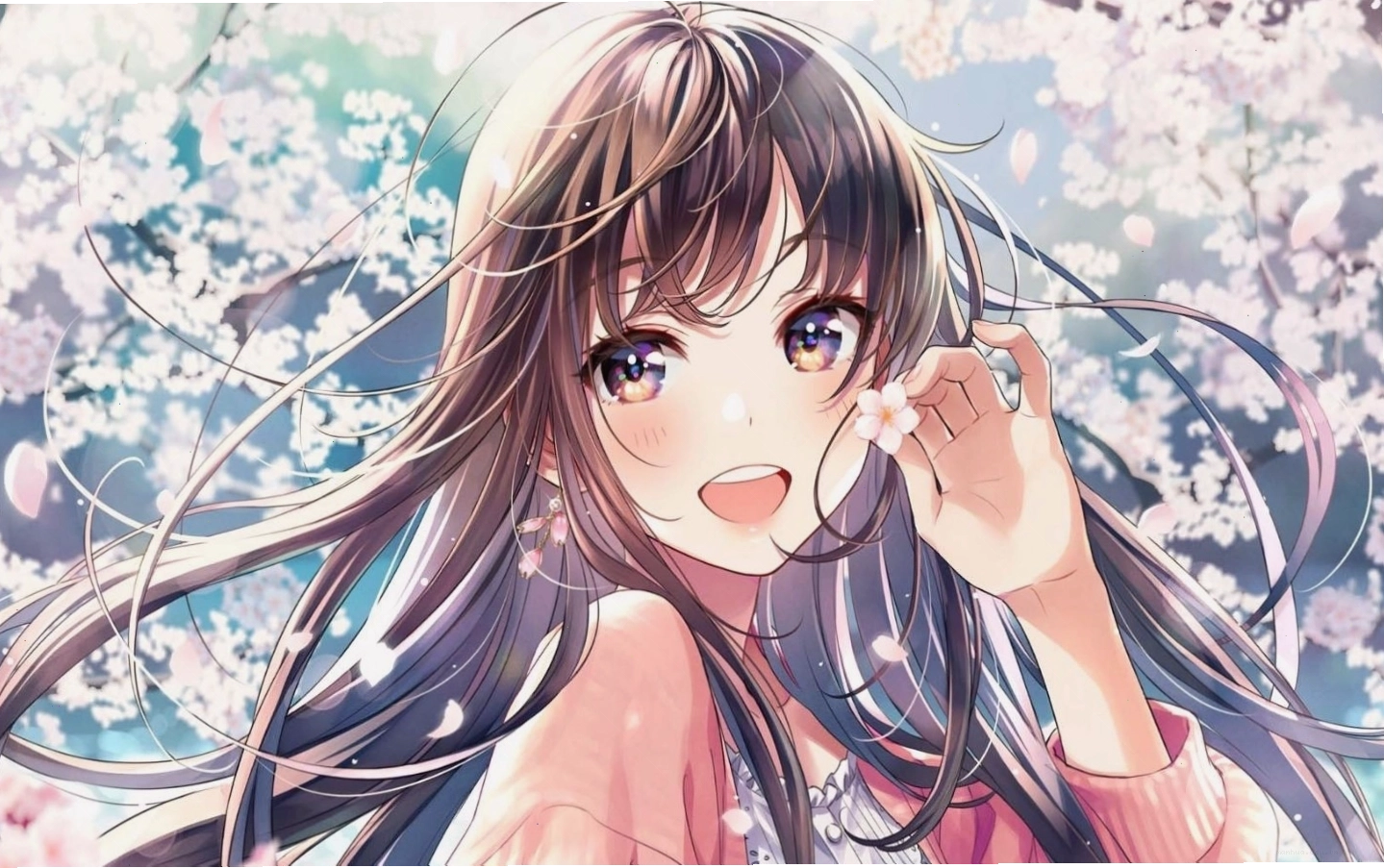 Hình nền anime nữ cute đáng yêu cho máy tính