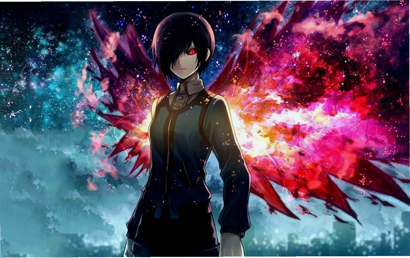 Hình nền anime thể hiện sự quyền lực của nhân vật phản diện