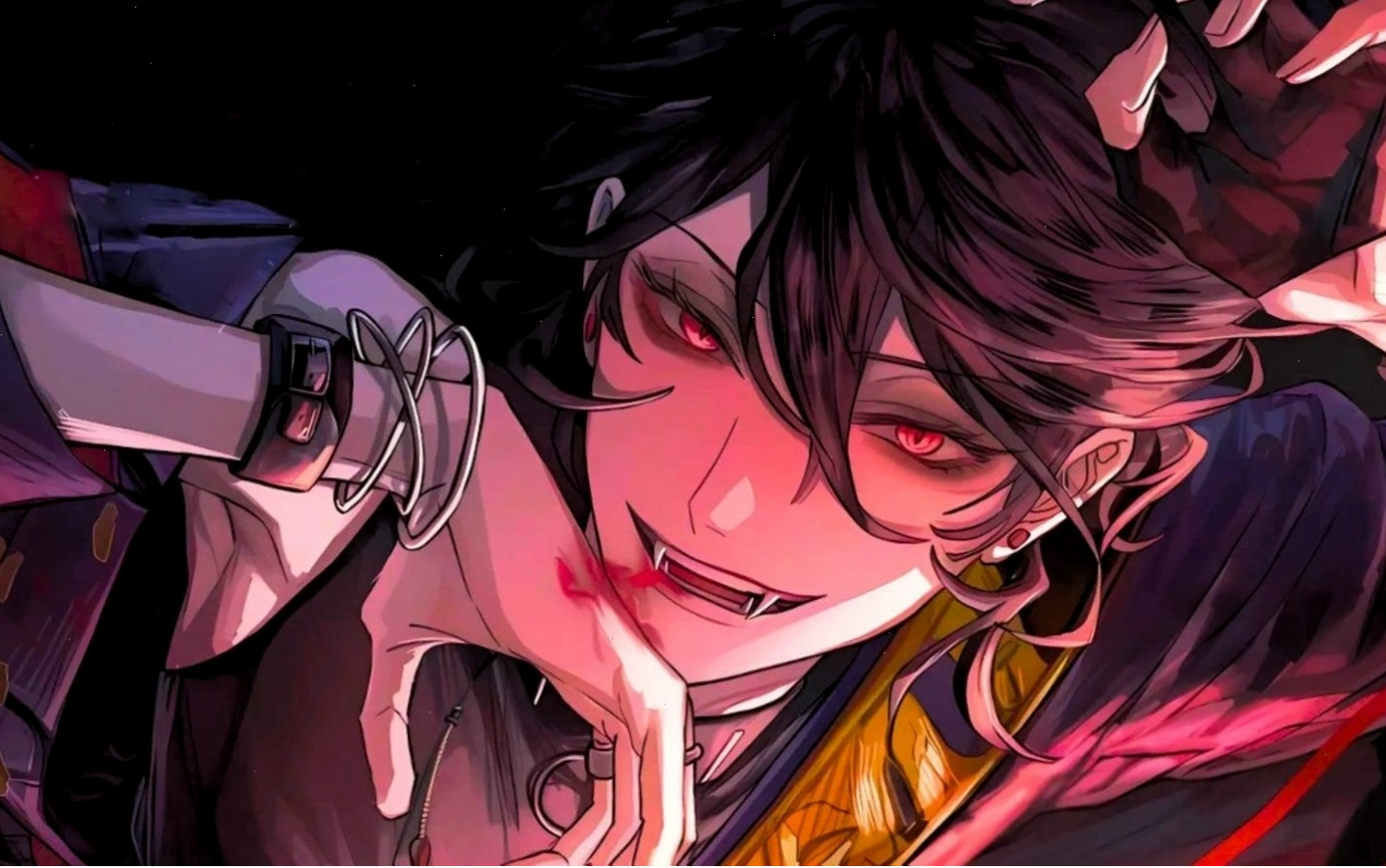 Hình nền anime với nhân vật phản diện có tạo hình ấn tượng