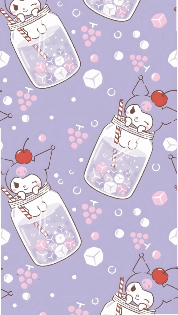 Hình nền điện thoại Kuromi nghịch ngơm