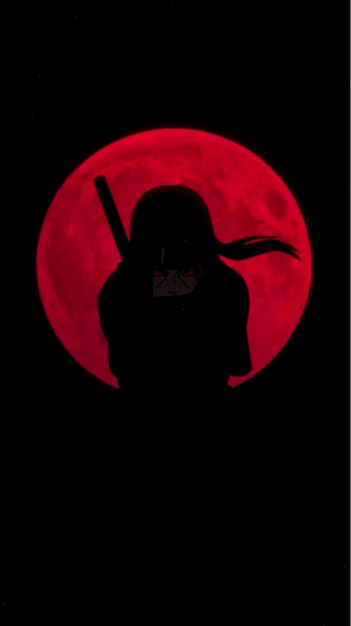 Hình nền Itachi Uchiha OLED 4K cho điện thoại