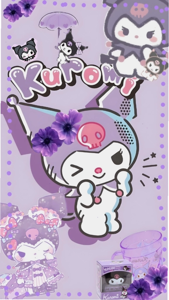 Hình nền Kuromi nháy mắt