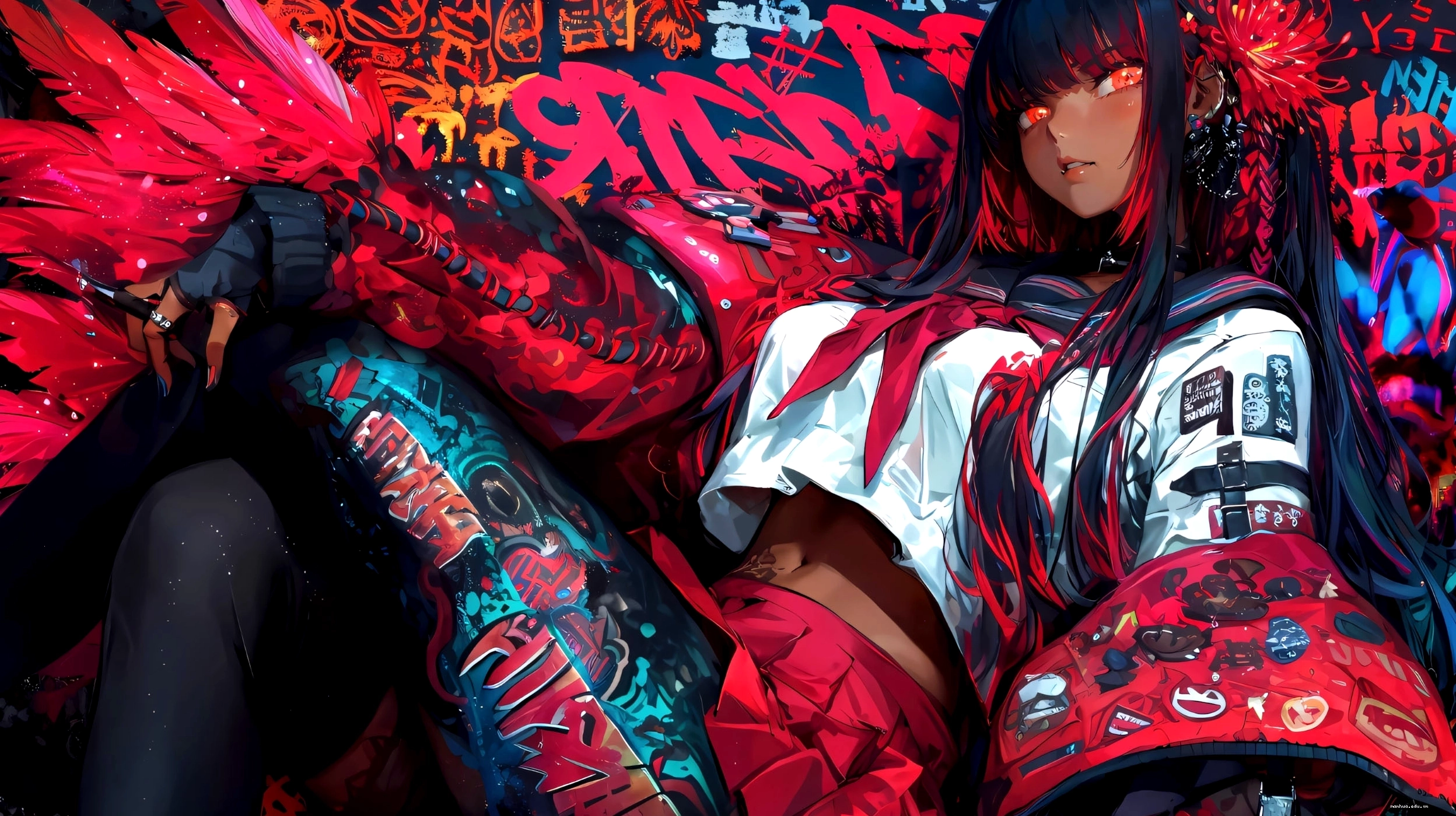 Hình nền máy tính 4K anime ngầu
