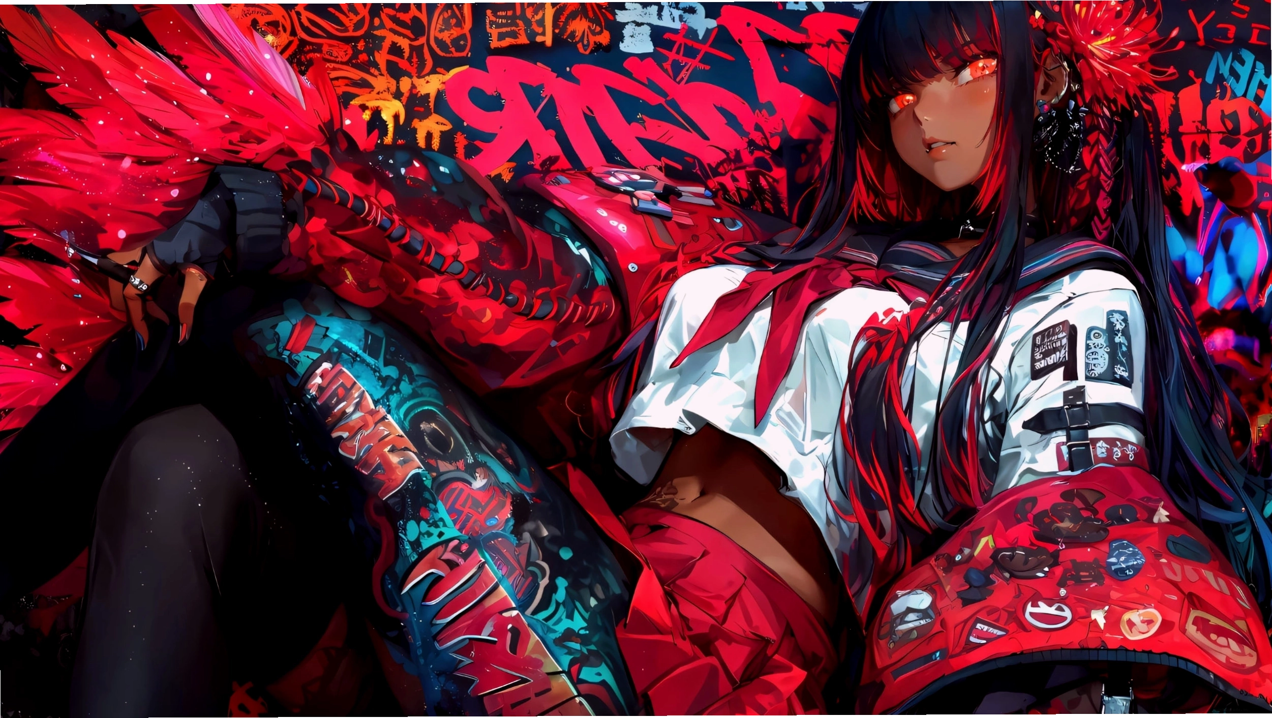 Hình nền máy tính anime 4K chất lượng cao với nhân vật nữ dễ thương