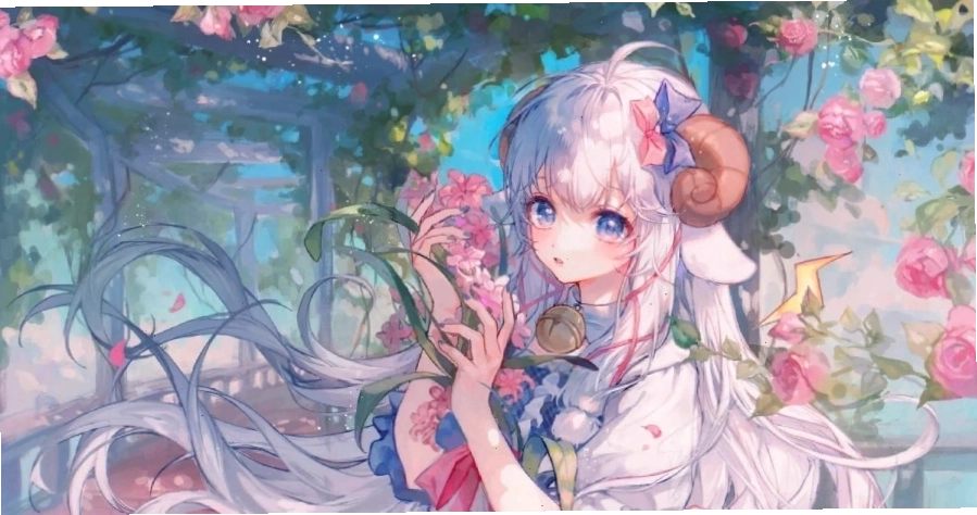 Hình nền máy tính Anime cute với tông màu pastel