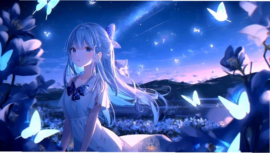 Hình nền máy tính Anime với nhân vật dễ thương