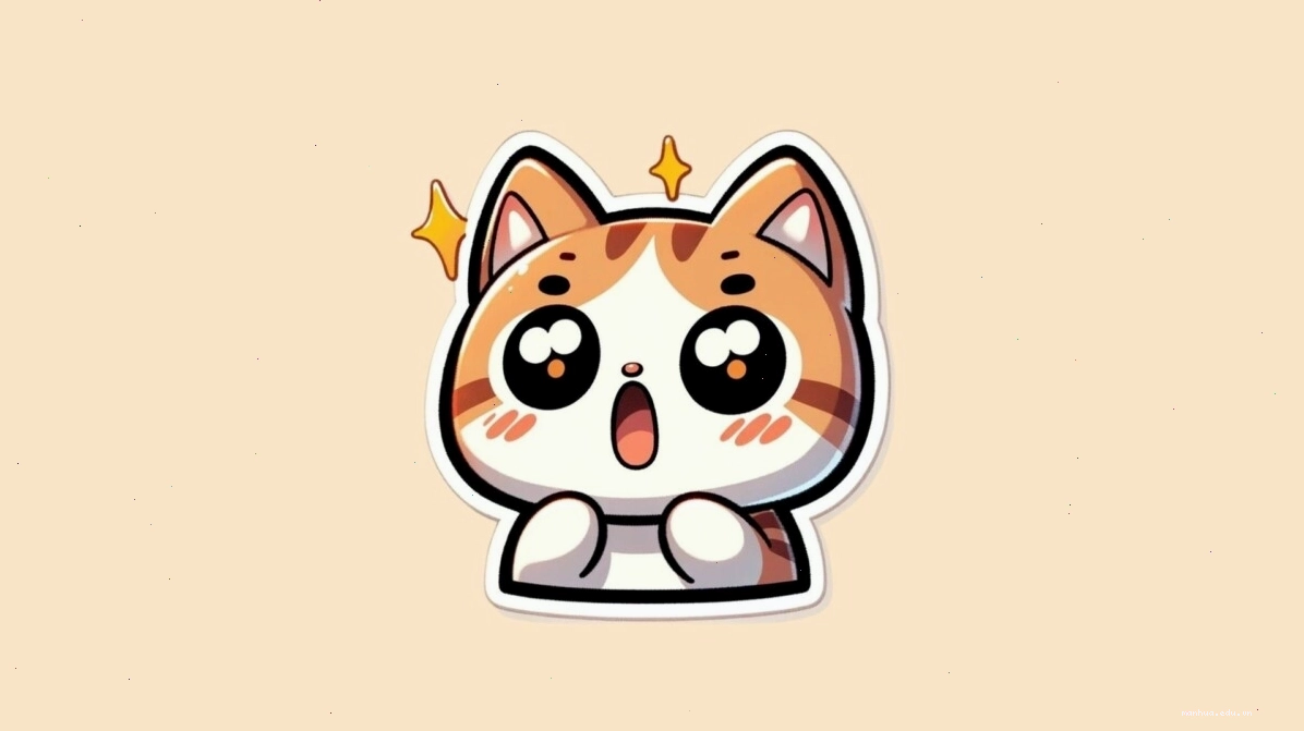 Hình nền máy tính mèo anime đáng yêu