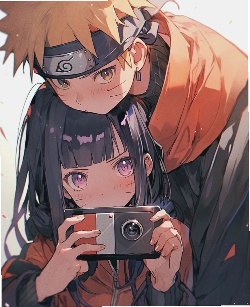 Hình nền Naruto và Hinata lãng mạn dưới ánh trăng