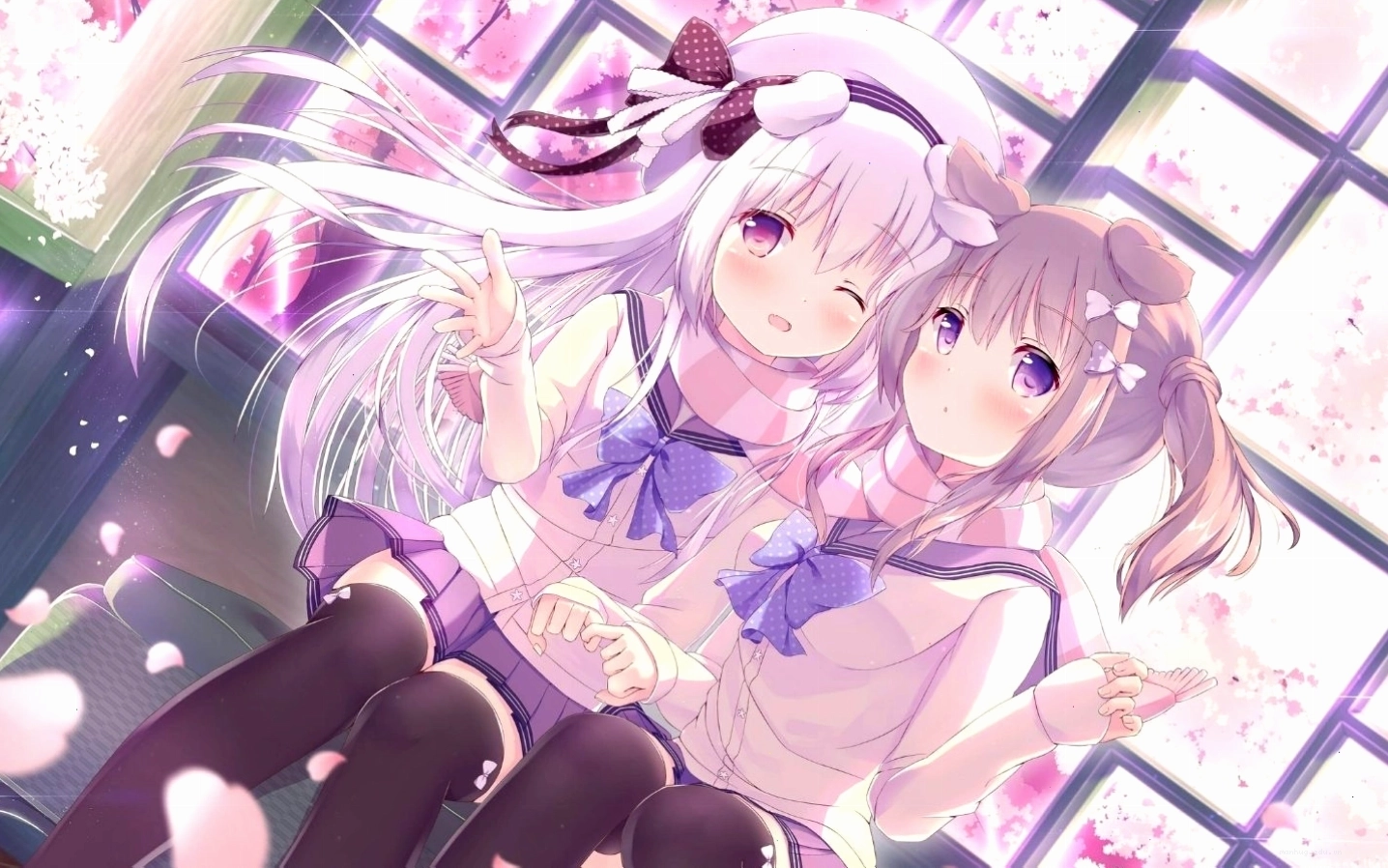 Hình nền nhân vật anime cute đáng yêu với trang phục mùa hè