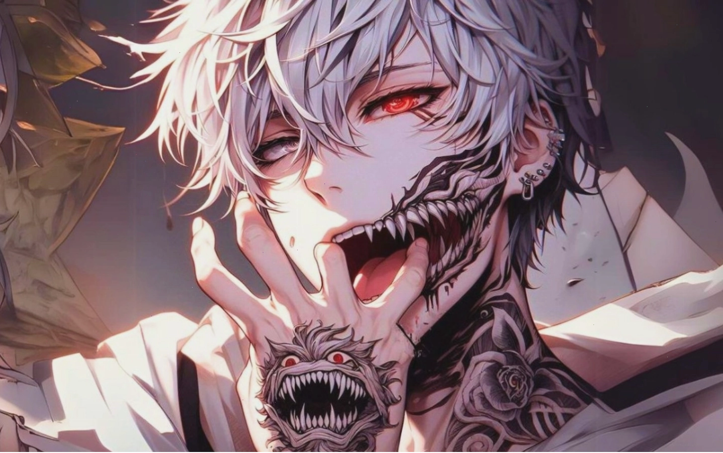 Hình nền nhân vật anime lạnh lùng, cuốn hút với biểu cảm đầy nội tâm