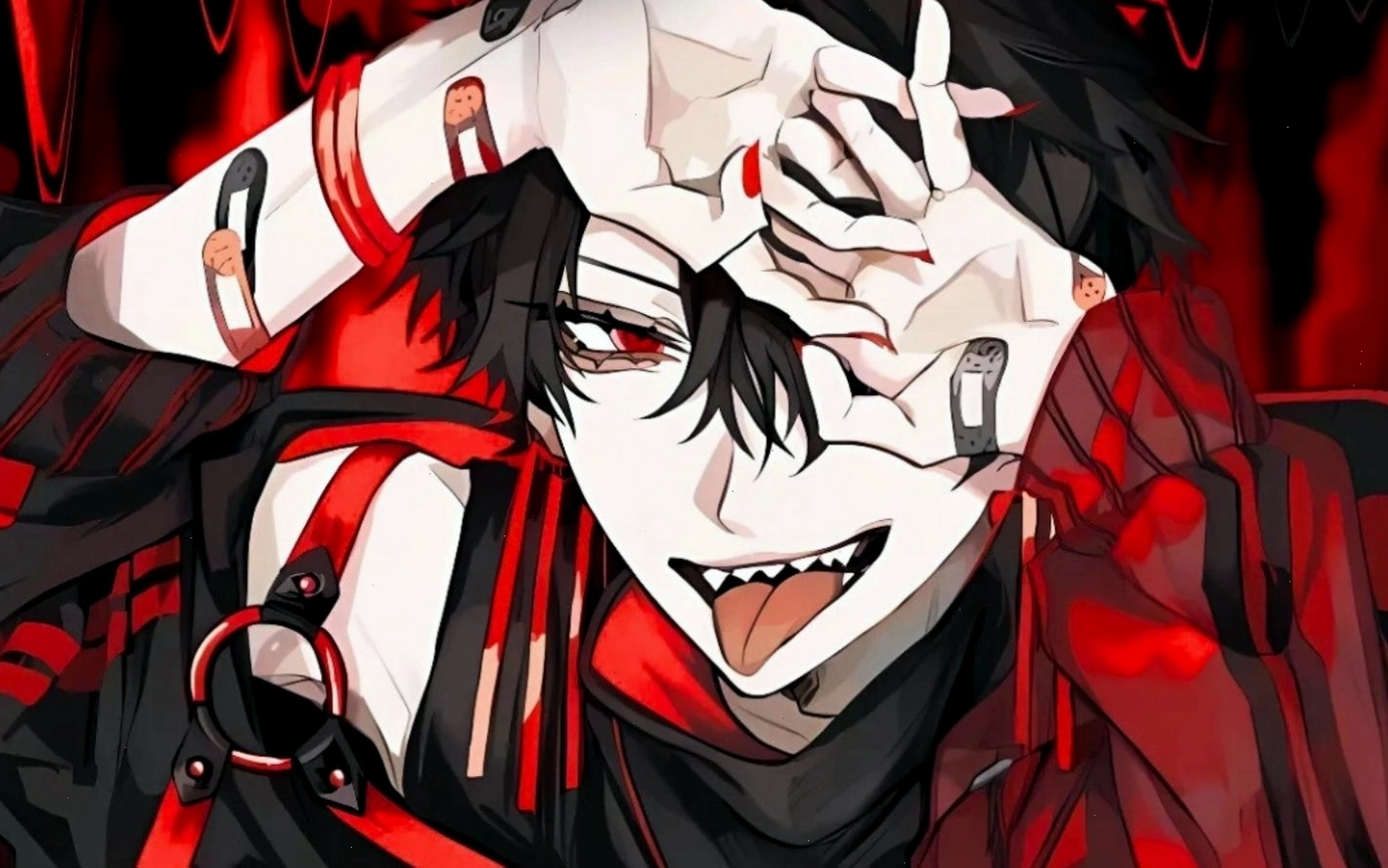 Hình nền nhân vật anime nam lạnh lùng trong trang phục chiến đấu