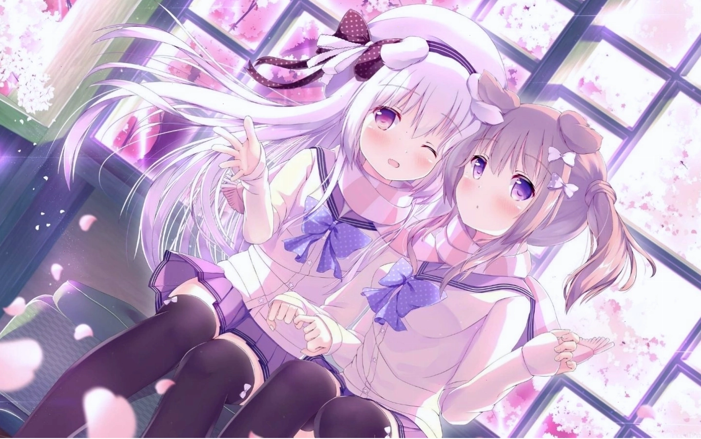 Hình nền nhân vật anime nữ cute đáng yêu cho laptop