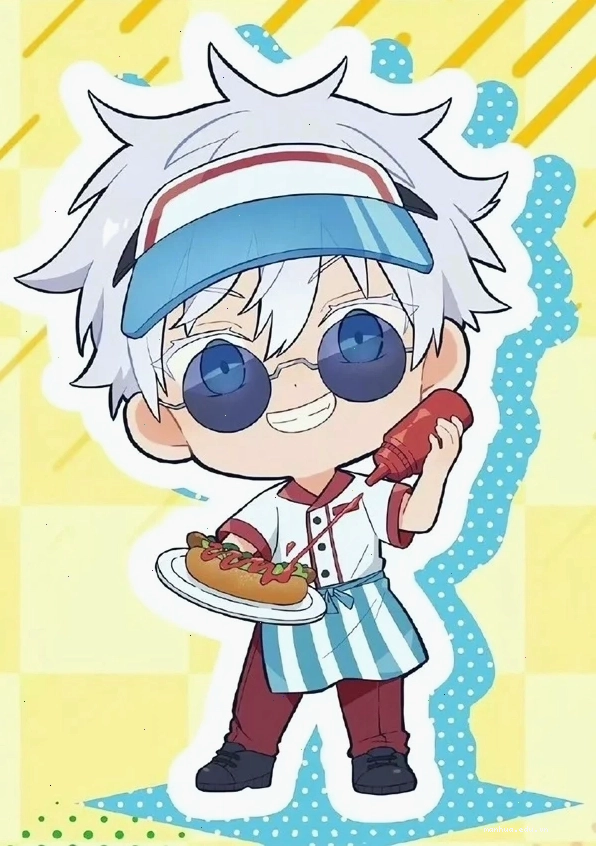 Hình nền Satoru Gojo chibi dễ thương cho điện thoại