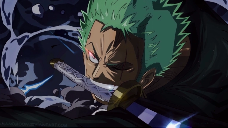 Hình nền Zoro Wano với trang phục Samurai