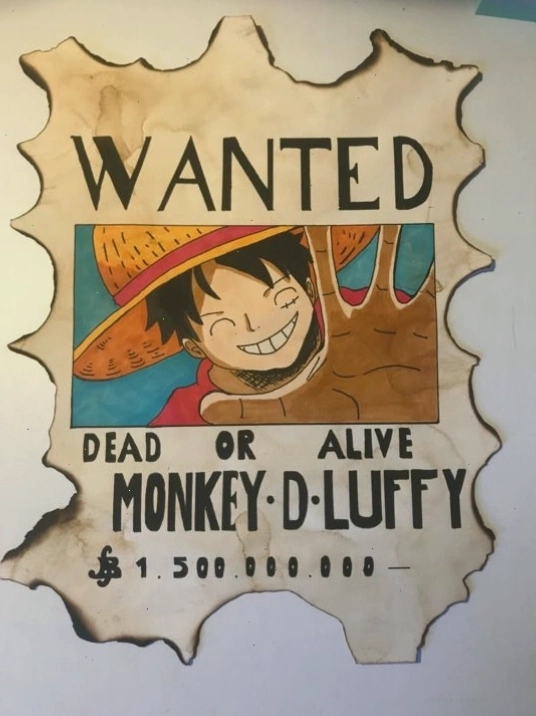 Hình vẽ Monkey D.Luffy chibi dễ thương bằng bút chì