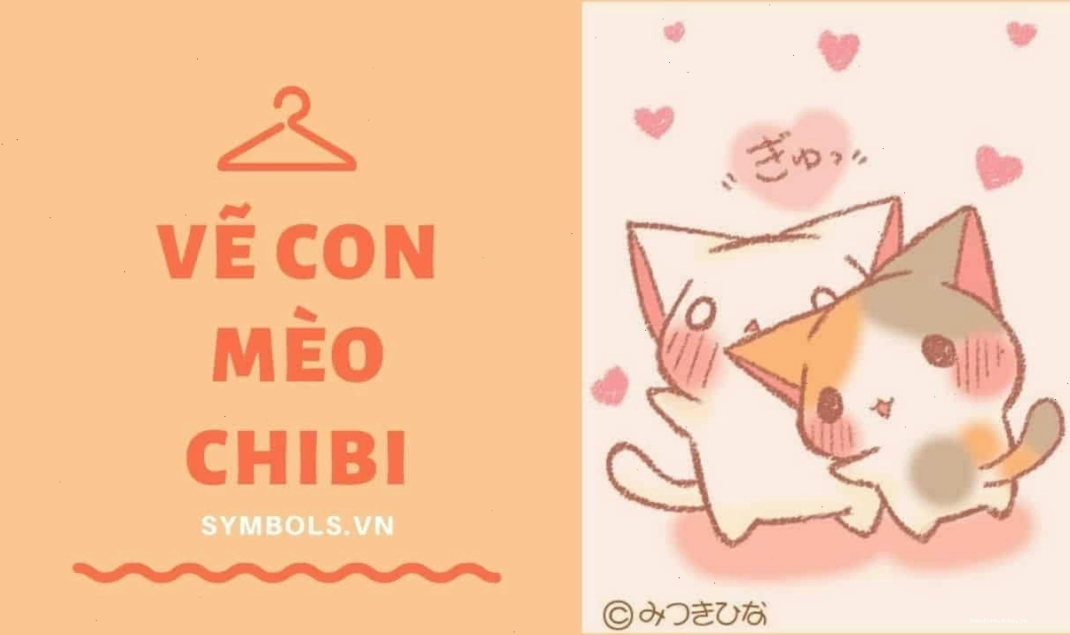 Hướng dẫn vẽ mèo chibi đơn giản và đáng yêu
