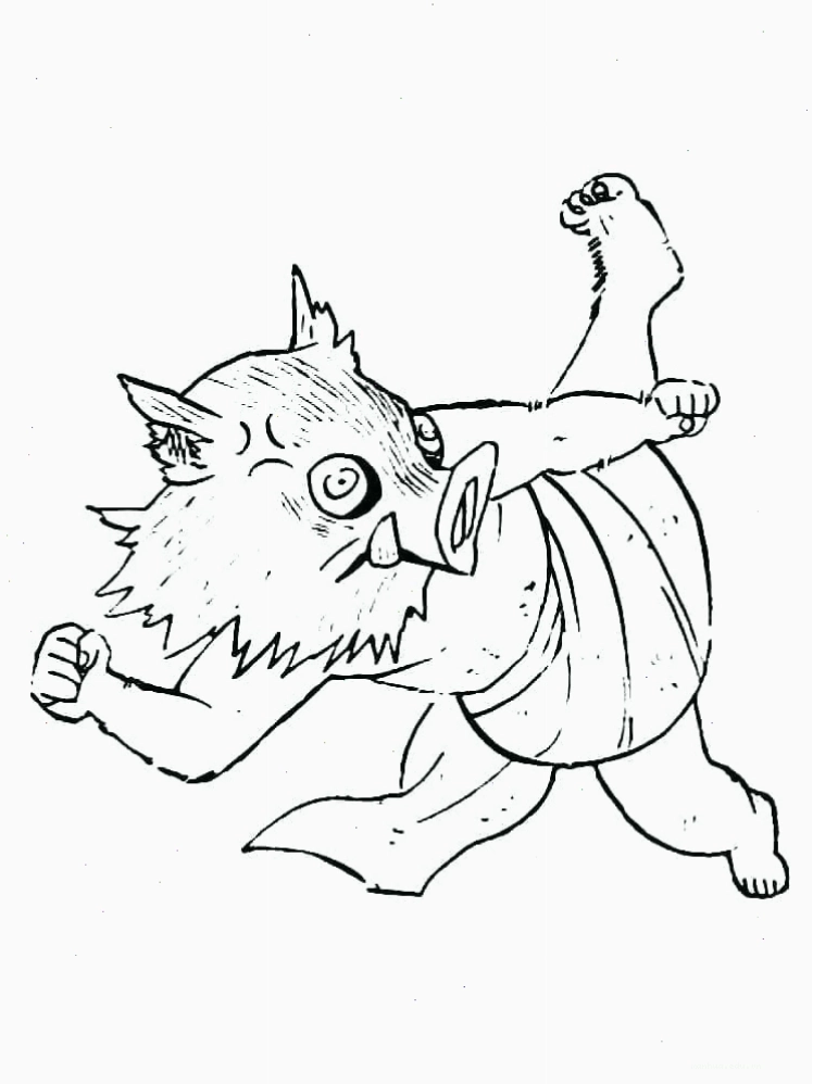 Inosuke Hashibira phiên bản chibi