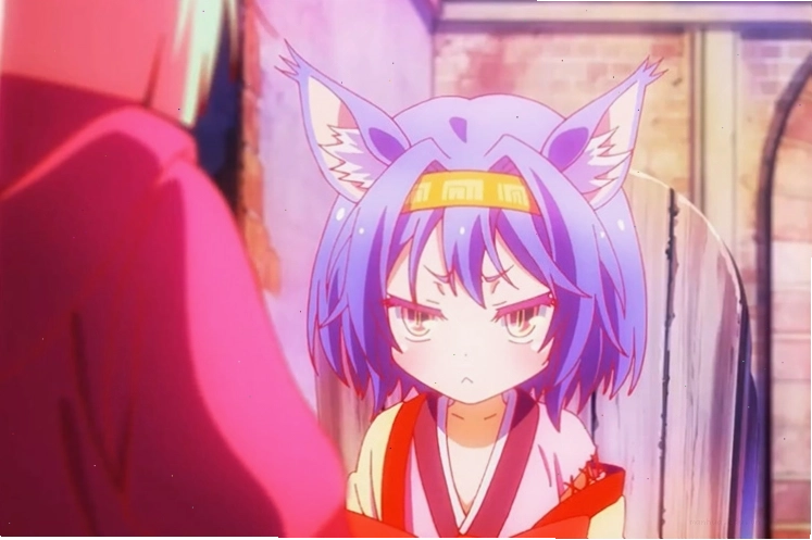 Izuna Hatsuse tóc tím trong anime No Game No Life