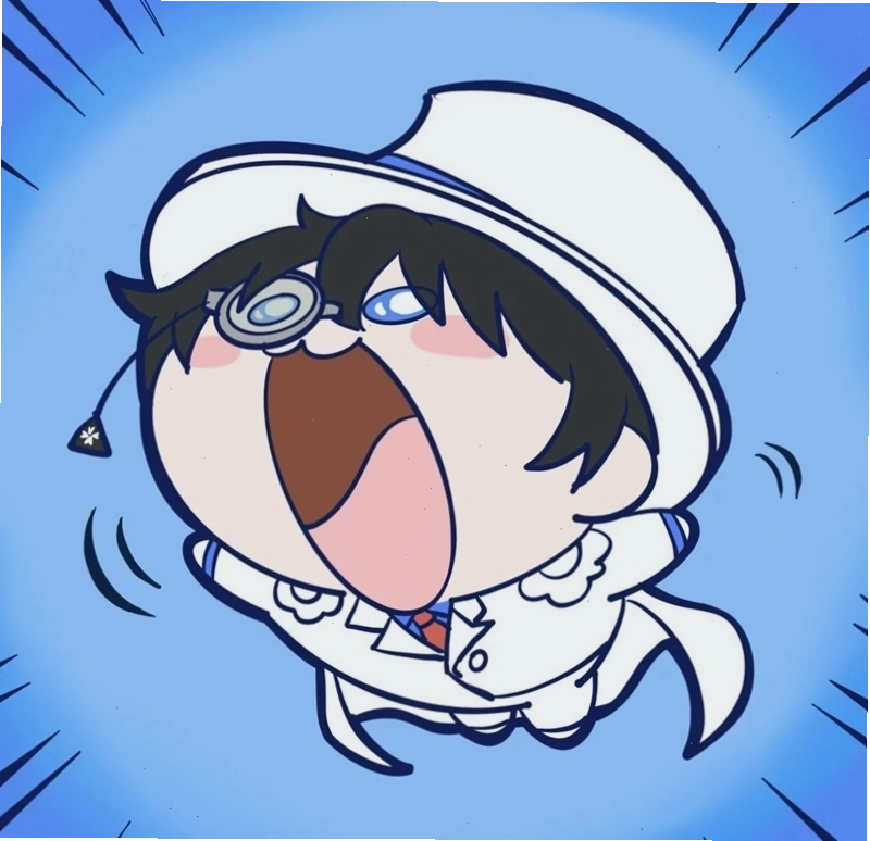 Kaito Kid chibi tạo dáng ngầu