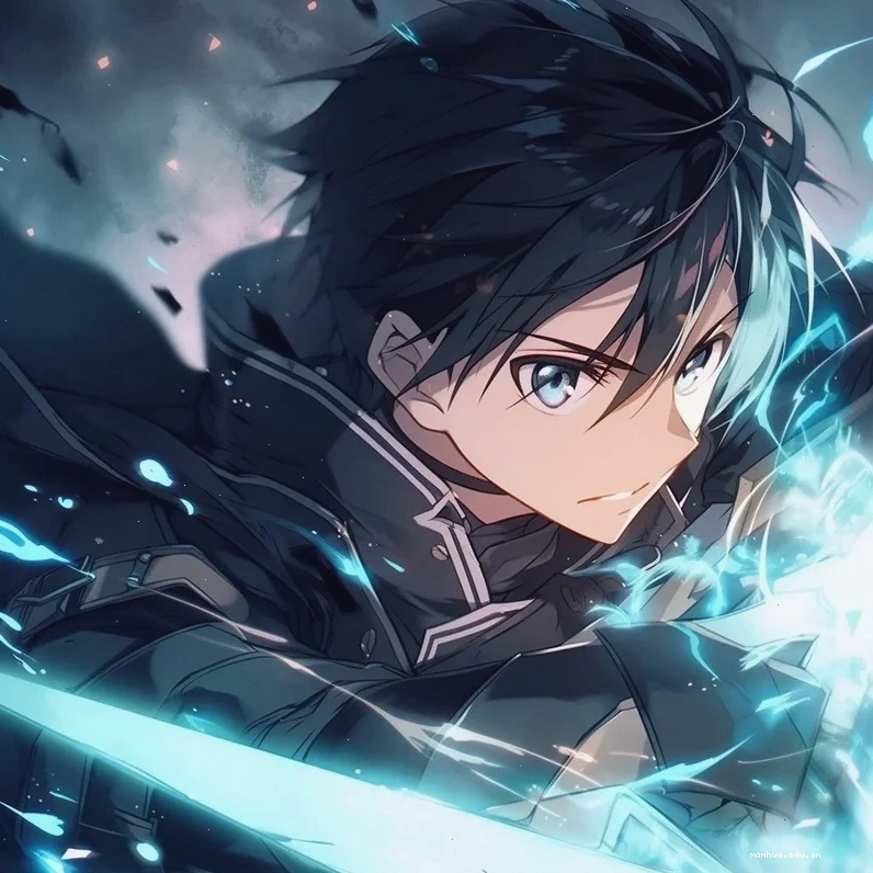 Kirito trong một khung cảnh ấn tượng