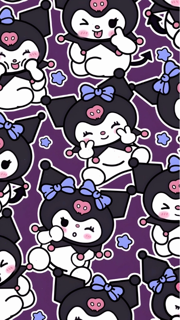 Kuromi với biểu cảm dễ thương và đáng yêu